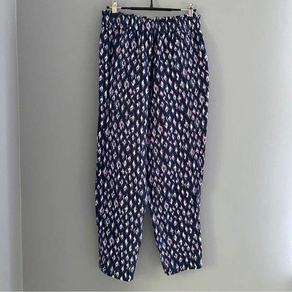 LOFT Fluid Pull On Linen Blend Taper Pants in Animal Print - size XS - Picture 5 of 8